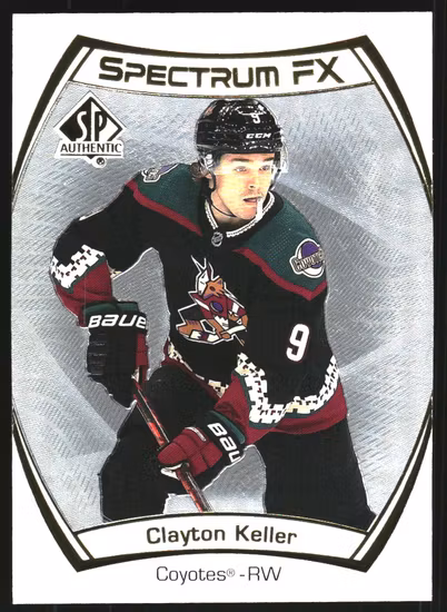 2021-22 SP Authentic Spectrum FX #S28 Clayton Keller (VV11-NHLCOYOTES)