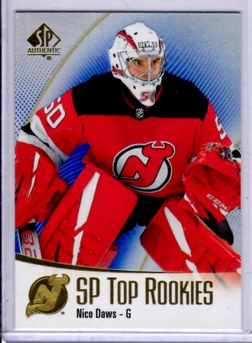 2021-22 SP Authentic Top Rookies Blue #TR48 Nico Daws (VV11-NHLDEVILS)