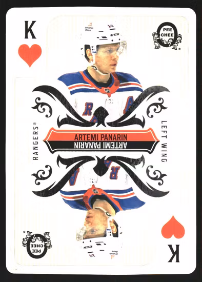2024-25 O-Pee-Chee Playing Cards #KHEARTS Artemi Panarin (VV11-NHLRANGERS)