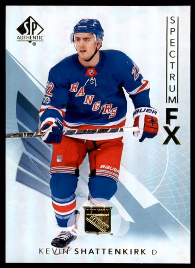 2017-18 SP Authentic Spectrum FX #S6 Kevin Shattenkirk (VV11-NHLRANGERS)