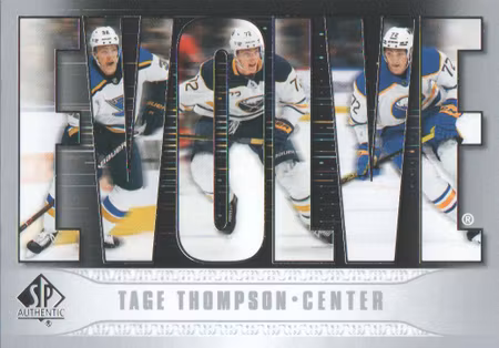 2023-24 SP Authentic Evolve #E10 Tage Thompson (VV11-NHLSABRES+BLUES)