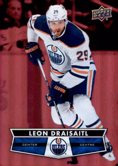 2021-22 Upper Deck Tim Hortons Red Die Cuts #DC18 Leon Draisaitl (VV12-NHLOILERS)