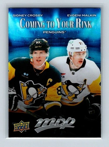 2025-26 Upper Deck MVP Coming to Your Rink #CR22 Sidney Crosby/Evgeni Malkin (VV12-NHLPENGUINS)