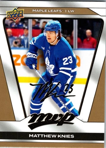 2025-26 Upper Deck MVP Gold Script #207 Matthews Knies (VV12-NHLMAPLELEAFS)