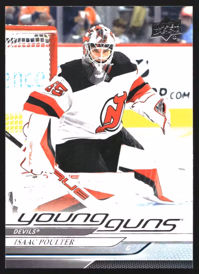 2024-25 Upper Deck #494 Isaac Poulter YG RC (VV12-NHLDEVILS)