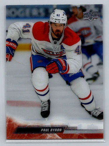 2022-23 Upper Deck Clear Cut #351 Paul Byron (VV12-NHLCANADIENS)