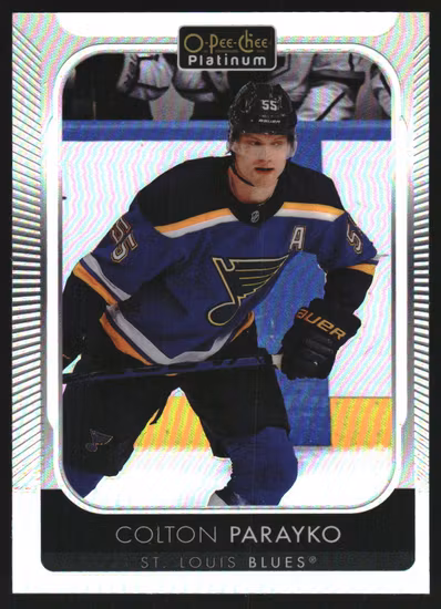 2021-22 O-Pee-Chee Platinum Rainbow #152 Colton Parayko (VV13-NHLBLUES)