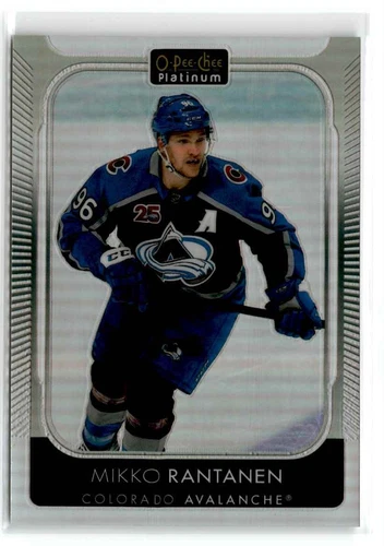 2021-22 O-Pee-Chee Platinum Rainbow #13 Mikko Rantanen (VV13-NHLAVALANCHE)