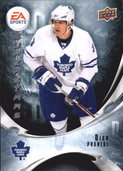 2010-11 Upper Deck EA Superstars #EA3 Dion Phaneuf SP (VV13-NHLMAPLELEAFS)