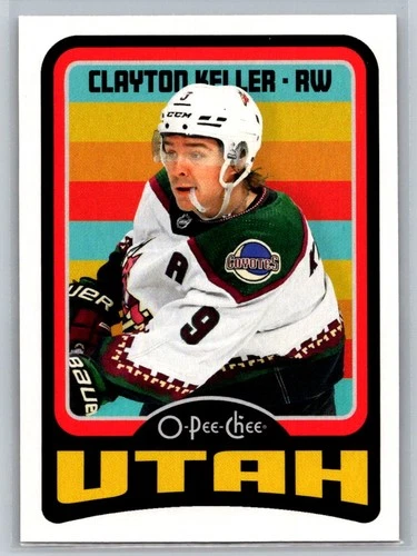 2024-25 O-Pee-Chee Retro #483 Clayton Keller (VV13-NHLUTAH)