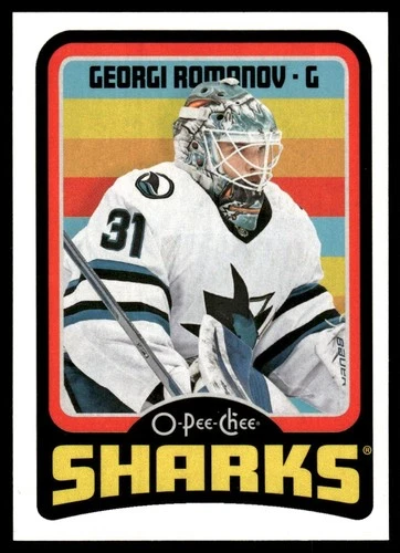 2024-25 O-Pee-Chee Retro #598 Georgi Romanov (VV13-NHLSHARKS)