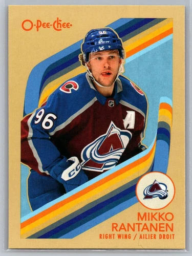 2023-24 O-Pee-Chee Retro #527 Mikko Rantanen (VV13-NHLAVALANCHE)