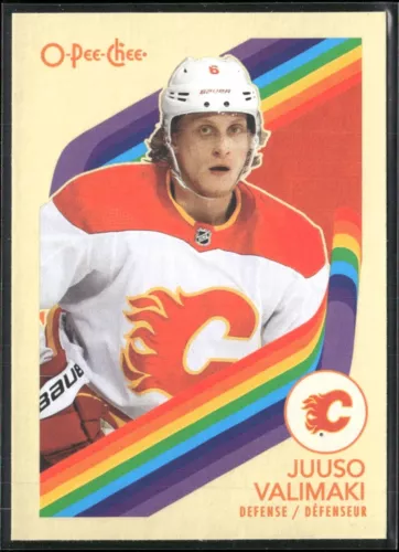 2023-24 O-Pee-Chee Retro #465 Juuso Valimaki (VV13-NHLFLAMES)