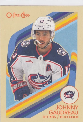 2023-24 O-Pee-Chee Retro #5 Johnny Gaudreau (VV13-NHLBLUEJACKETS)