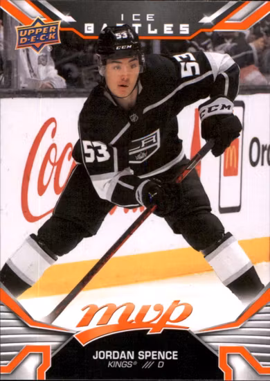 2022-23 Upper Deck MVP Ice Battles #249 Jordan Spence SP (VV14-NHLKINGS)