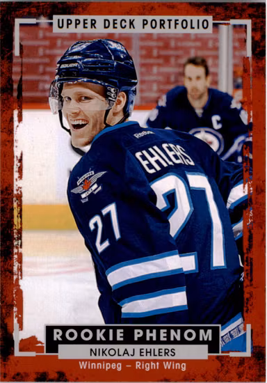 2015-16 Upper Deck Portfolio #206 Nikolaj Ehlers RC (VV14-NHLJETS)