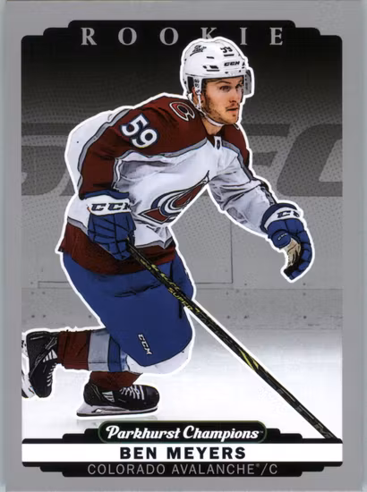 2022-23 Parkhurst Champions Silver #293 Ben Meyers (VV14-NHLAVALANCHE)