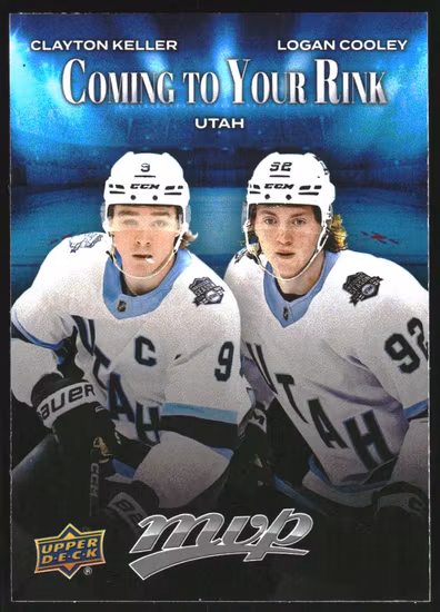 2025-26 Upper Deck MVP Coming to Your Rink #CR28 Clayton Keller/Logan Cooley (VV14-NHLUTAH)