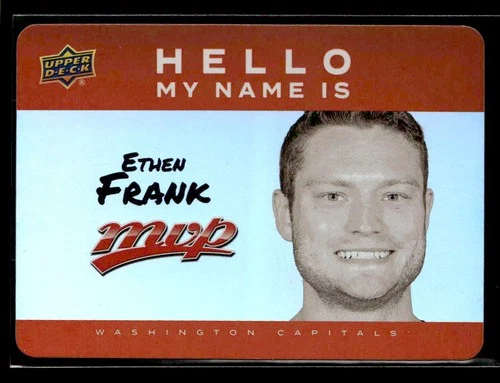 2025-26 Upper Deck MVP Hello My Name Is Stickers #HNI4 Ethen Frank (VV14-NHLCAPITALS)