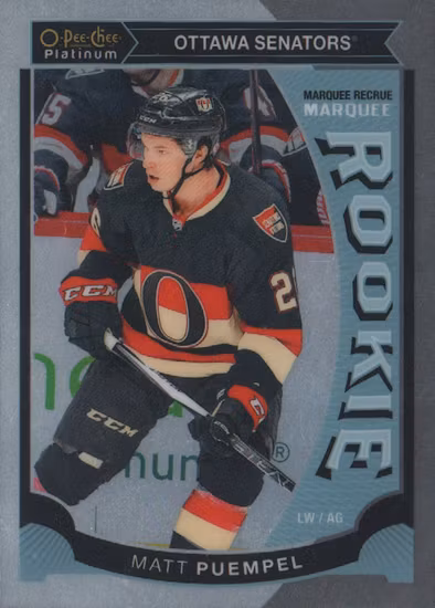 2015-16 O-Pee-Chee Platinum Marquee Rookies #M11 Matt Puempel (VV14-NHLSENATORS)