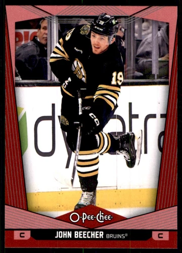 2024-25 O-Pee-Chee Red #62 John Beecher (VV15-NHLBRUINS)