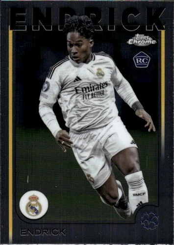 2024-25 Topps Chrome UEFA Club Competitions #100 Endrick RC (VV15-REALMADRID)