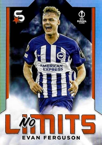 2023-24 Topps UEFA Club Competitions Superstars No Limits #NL05 Evan Ferguson (VV15-BRIGHTON)