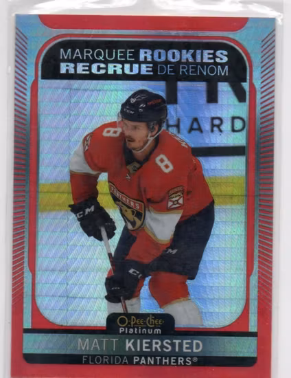 2021-22 O-Pee-Chee Platinum Red Prism #255 Matt Kiersted (20-SS5-NHLPANTHERS)