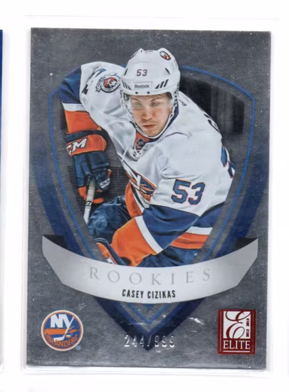 2012-13 Elite Rookies #5 Casey Cizikas (15-SS4-NHLISLANDERS)