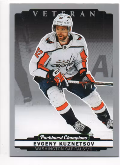 2022-23 Parkhurst Champions Silver #54 Evgeny Kuznetsov (10-SS4-NHLCAPITALS)
