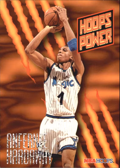 1994-95 Hoops Power Ratings #PR38 Anfernee Hardaway (15-SS5-NBAMAGIC)