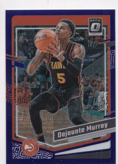 2023-24 Donruss Optic Purple #14 Dejounte Murray (15-SS5-NBAHAWKS)
