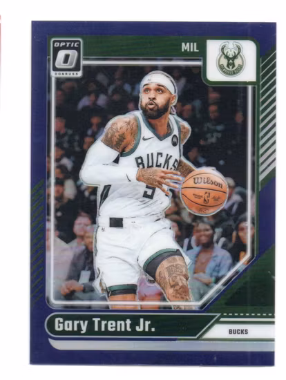 2024-25 Donruss Optic Purple #166 Gary Trent Jr. (15-SS5-NBABUCKS)
