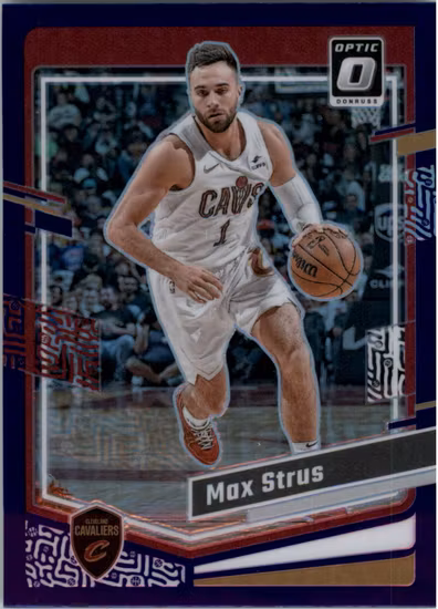 2023-24 Donruss Optic Purple #38 Max Strus (15-SS2-NBACAVALIERS)