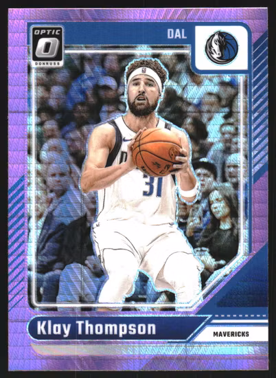 2024-25 Donruss Optic Hyper Pink #9 Klay Thompson (20-SS2-NBAMAVERICKS)