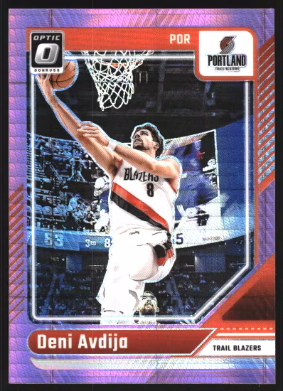 2024-25 Donruss Optic Hyper Pink #27 Deni Avdija (15-SS2-NBATRAILBLAZERS)