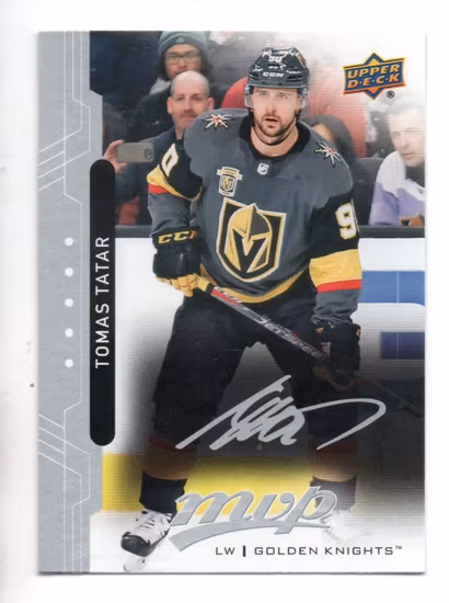 2018-19 Upper Deck MVP Silver Script #116 Tomas Tatar (10-RR11-NHLGOLDENKNIGHTS)