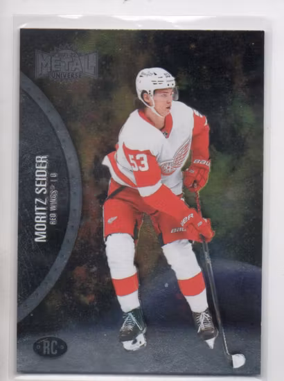 2021-22 Metal Universe #195 Moritz Seider RC (20-RR11-NHLREDWINGS)