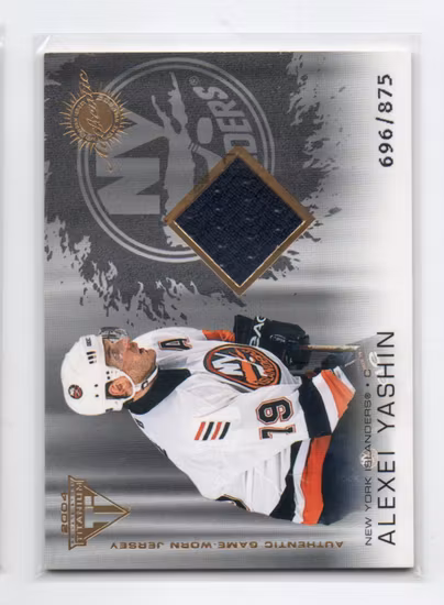 2003-04 Titanium #169 Alexei Yashin JSY (40-SS6-NHLISLANDERS)