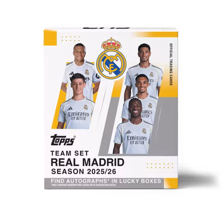2025-26 Topps Real Madrid Team Set (Deck Box)