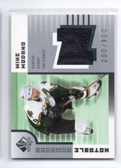 2001-02 SP Authentic Jerseys #NNMO Mike Modano (50-SS11-NHLSTARS)