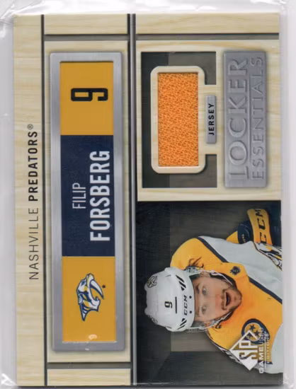 2019-20 SP Game Used Locker Essentials #LEFF Filip Forsberg B (50-SS11-NHLPREDATORS)