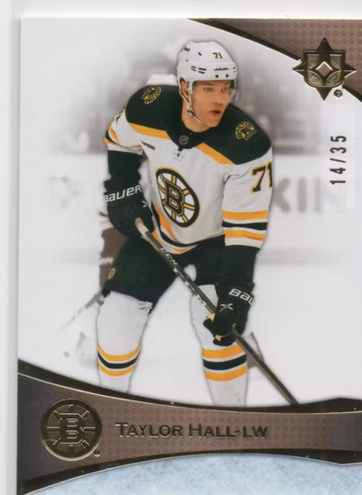 2022-23 Ultimate Collection Gold #43 Taylor Hall (50-SS11-NHLBRUINS)