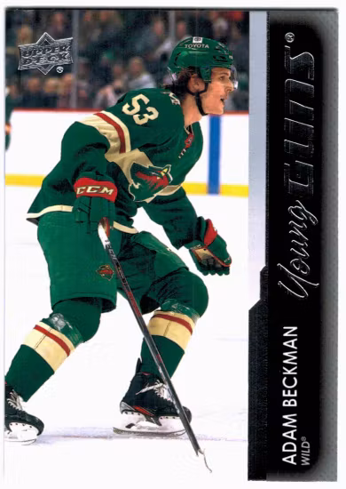 2021-22 Upper Deck #733 Adam Beckman YG RC (40-SS9-NHLWILD)