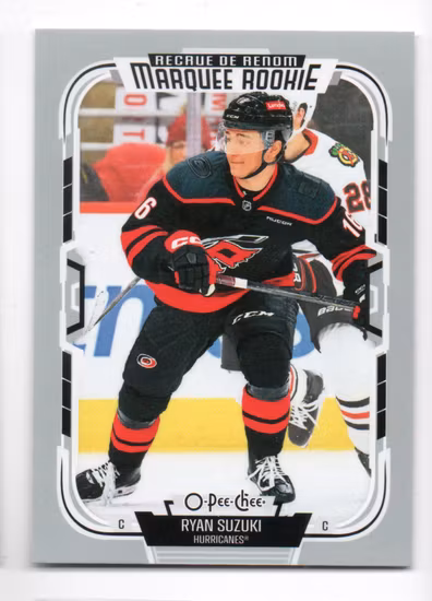 2025-26 O-Pee-Chee #572 Ryan Suzuki RC (10-OO3-NHLHURRICANES)