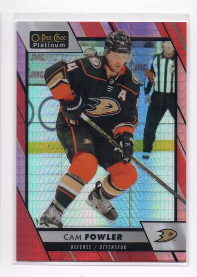 2023-24 O-Pee-Chee Platinum Red Prism #139 Cam Fowler (15-B14-NHLDUCKS)
