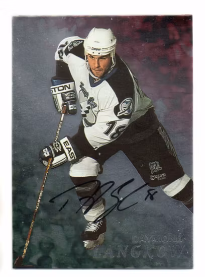 1998-99 Be A Player Autographs #129 Daymond Langkow (30-II6-NHLLIGHTNING)