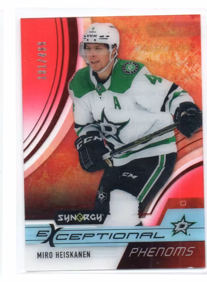 2021-22 Synergy Exceptional Phenoms Red #EPMH Miro Heiskanen (25-SS14-NHLSTARS)