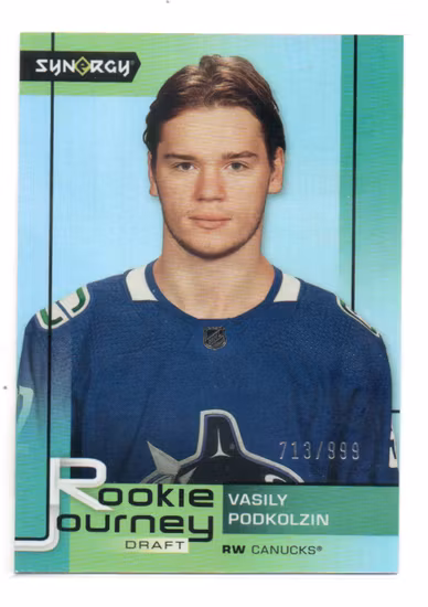 2021-22 Synergy Rookie Journey Draft #RJ12 Vasily Podkolzin (15-SS14-NHLCANUCKS)
