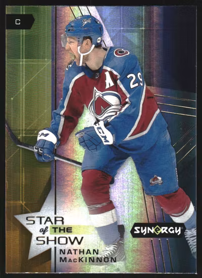 2021-22 Synergy Star of the Show #SOS5 Nathan MacKinnon (25-SS12-NHLAVALANCHE)